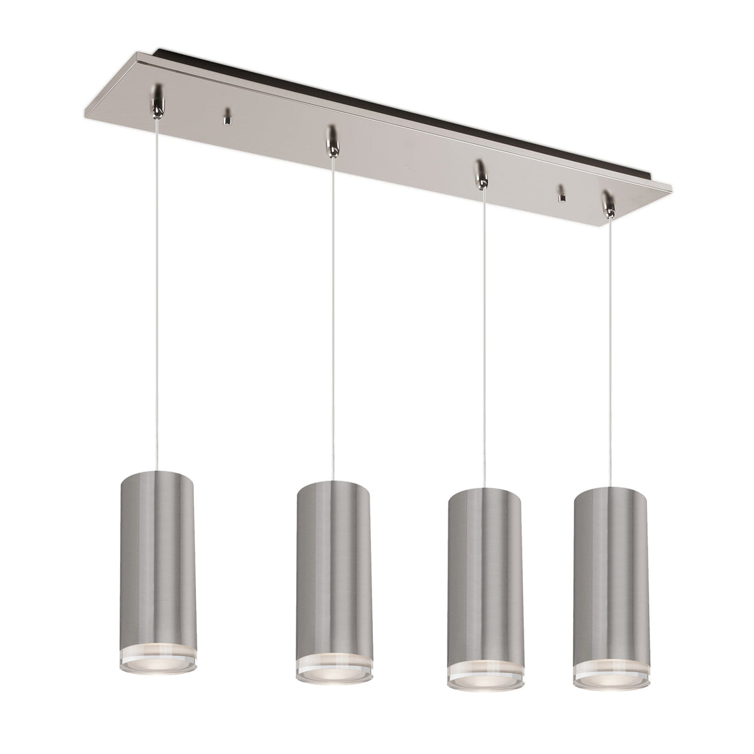 Kuzco Lighting MP401432BN-04 Cameo 4-in 4 Head Multi Pendant Ceiling Light - CCT: 3000K - Finish: Brushed Nickel