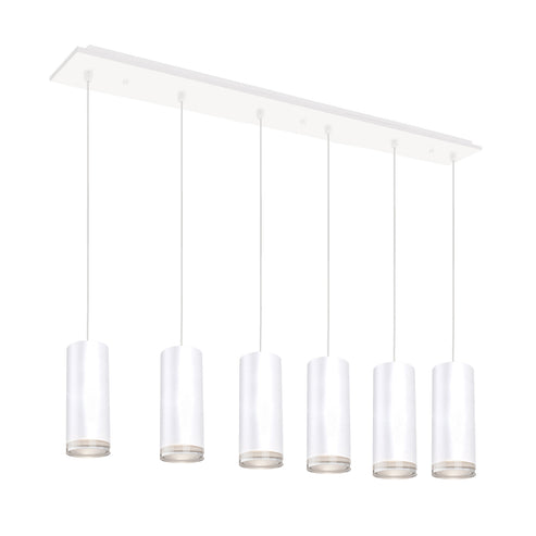 Kuzco Lighting MP401432WH-06 Cameo 4-in 6 Head Multi Pendant Ceiling Light - CCT: 3000K - Finish: White