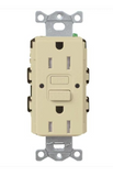 Lutron CAR-15-GFST-IV Claro 15A GFCI Receptacle - Tamper Resistant - lvory Finish