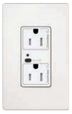 Lutron CAR2S-15-DTR-LA Vive Wireless Receptacle 15A Duplex, Light Almond