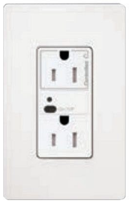 Lutron CAR2S-15-STR-WH Vive RF Wireless Receptacle, 15 Amp Dual Switching Duplex, Decorator-Style Outlet, Gloss, White Finish