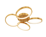 DALS Lighting CCFM-CC-GD 1 Light 23.5 inch Gold Flush Mount Ceiling Light