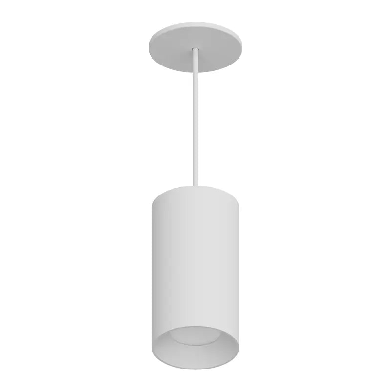 DMF Lighting  CCPR08C82040WHOEO C-Series 8" LED Round Pendant Mount Cylinder, 2,000 Lumens, Color Temperature 4000K, 8' Cord, Open Ceiling Battery Backup, Voltage 120-277V, White