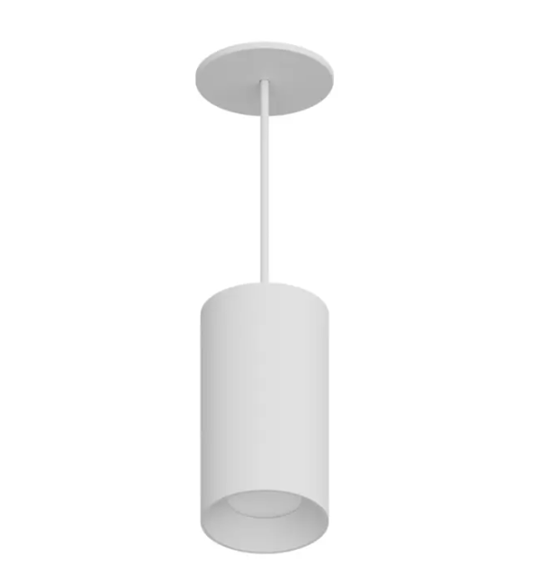 DMF Lighting CCPR08C81035WHO C-Series 8" LED Round Pendant Mount Cylinder - 1,000 Lumens - 3500K - 8' Cord - 120-277V - White