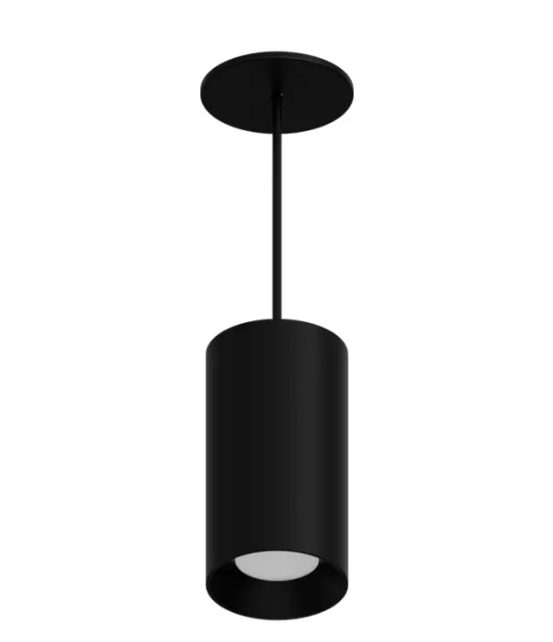 DMF Lighting CCPR08C81040BKO C-Series 8" LED Round Pendant Mount Cylinder - 1,000 Lumens - 4000K - 8' Cord - 120-277V - Black