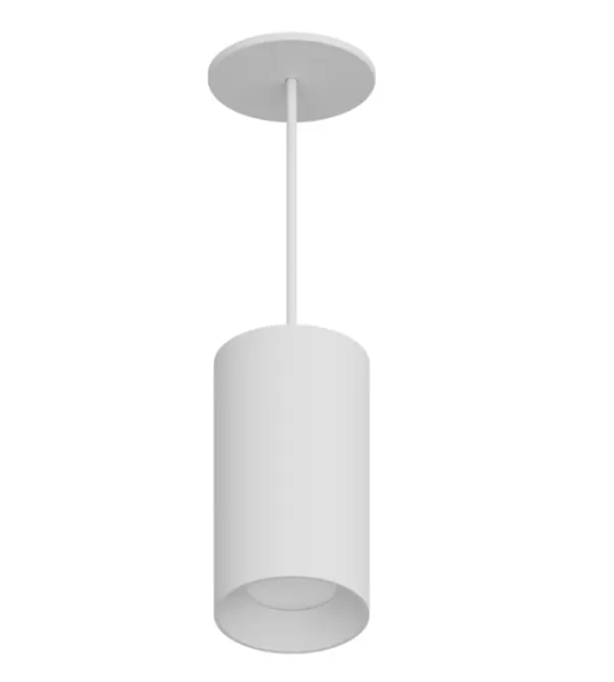 DMF Lighting CCPR08C81040WHO C-Series 8" LED Round Pendant Mount Cylinder - 1,000 Lumens - 4000K - 8' Cord - 120-277V - White