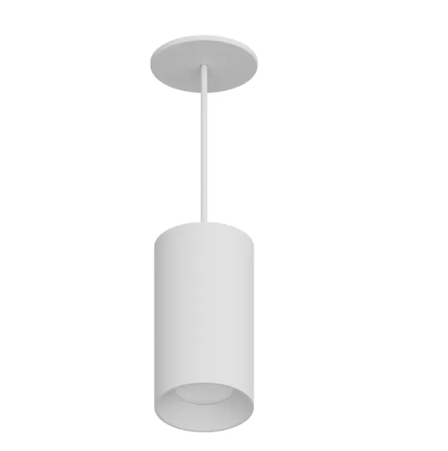 DMF Lighting CCPR08C81535WHO C-Series 8" LED Round Pendant Mount Cylinder - 1,500 Lumens - 3500K - 8' Cord - 120-277V - White