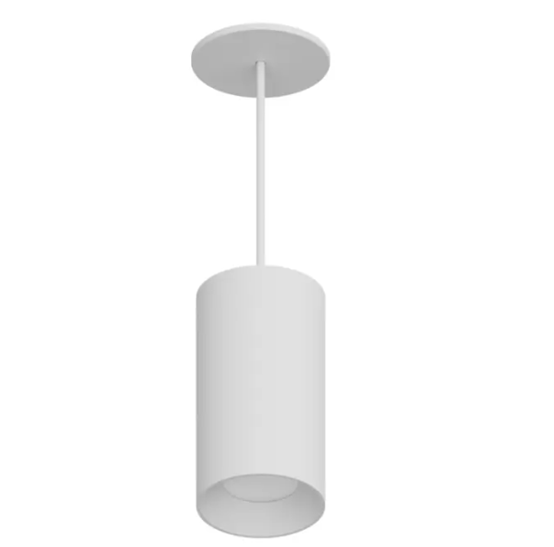 DMF Lighting CCPR08C81540WHO C-Series 8" LED Round Pendant Mount Cylinder - 1,500 Lumens - 4000K - 8' Cord - 120-277V - White