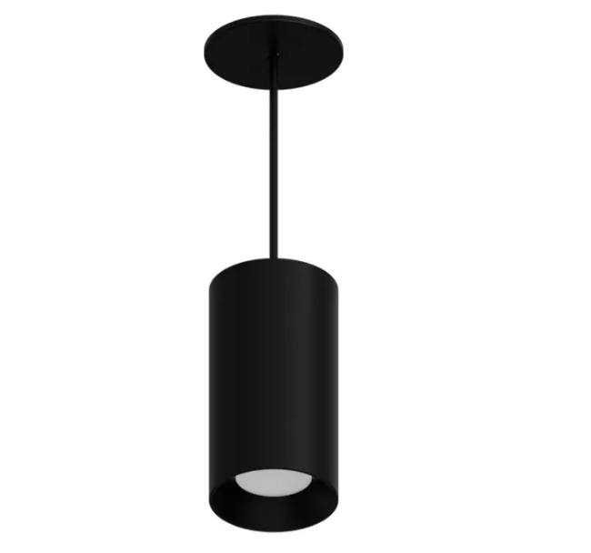 DMF Lighting CCPR08C82040BKO C-Series 8" LED Round Pendant Mount Cylinder - 2,000 Lumens - 4000K - 8' Cord - 120-277V - Black