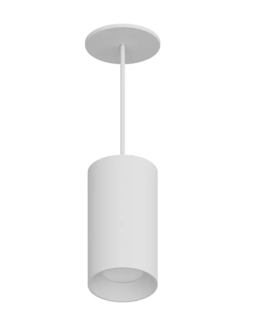 DMF Lighting CCPR08C82040WHO C-Series 8" LED Round Pendant Mount Cylinder - 2,000 Lumens - 4000K - 8' Cord - 120-277V - White