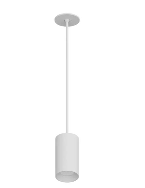 DMF Lighting CCPR08S21035WHO C-Series 8" LED Round Pendant Mount Cylinder - 1,000 Lumens - 3500K - 24" Stem - 120-277V - White