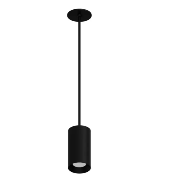 DMF Lighting CCPR08S22035BKO C-Series 8" LED Round Pendant Mount Cylinder - 2,000 Lumens - 3500K - 24" Stem - 120-277V - Black