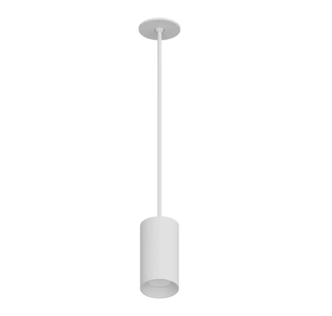 DMF Lighting CCPR08S22035WHO C-Series 8" LED Round Pendant Mount Cylinder - 2,000 Lumens - 3500K - 24" Stem - 120-277V - White