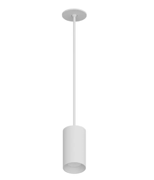 DMF Lighting CCPR08S22040WHOEO C-Series 8" LED Round Pendant Mount Cylinder - 2,000 Lumens - 4000K - 24" Stem - Open Ceiling Battery Backup - 120-277V - White