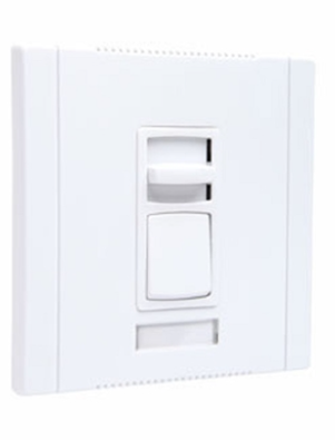 Wattstopper CD1603PGRY Titan Incandescent Single Pole/ 3-Way, Slide-to-Off Dimmer with Preset, Wide, Wattage 1600W, Gray