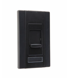 Wattstopper CD4FBBK Titan Series Fluorescent 4 Wire Slide Dimmer, Single Pole, Voltage 24VDC, Black