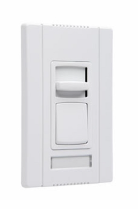 Wattstopper CD703PW Titan 700W Incandescent Single Pole/ 3-Way, Slide to off Dimmer with Preset, White Finish