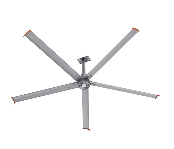 Carro USA CDC-125S-037-240 Makani 12ft Neodymium Magnet Direct-Drive Motor 5-Blade Home Ceiling Fan w/ Controller - Silver Finish