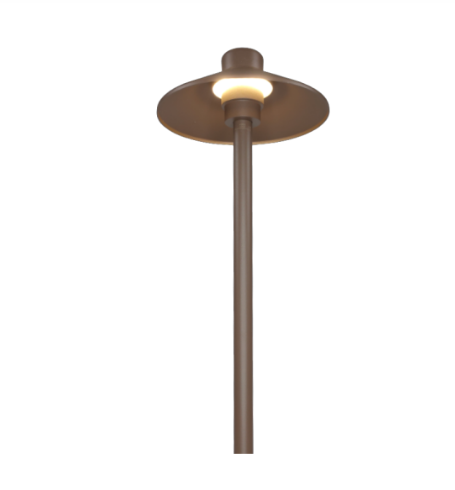 ABBA Lighting USA CDPA50-Br Integrated Aluminum Path Light, CCT 3000K, Lumens 160 lm, Watt 6W Brown Finish