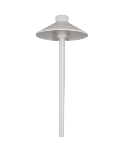 ABBA Lighting USA CDPA50-Wh Integrated Aluminum Path Light, CCT 3000K, Lumens 160 lm, Watt 6W White Finish