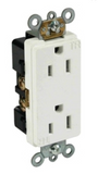 ORBIT CDR15-TR-SW 125V, 15A Decor Commercial Grade Tamper Resistant Receptacle, White Finish