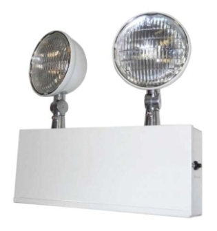 ORBIT CEL2-W-627 Chicago Approved Steel Emergency Light Black Housing 6V 27W