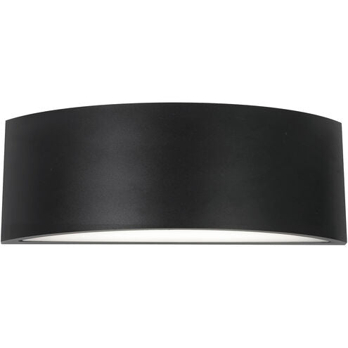 AFX Lighting CELW1207LAJUDBK Celia LED 12 inch Black Outdoor Wall Sconce Light