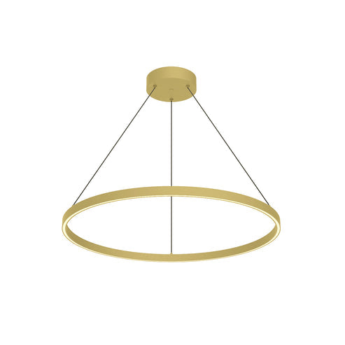 Kuzco Lighting PD87132-BG-UNV-010 Cerchio 32-in Pendant Ceiling Light - CCT: 3000K - Finish: Brushed Gold