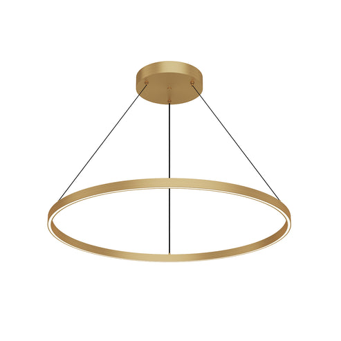 Kuzco Lighting PD87736-BG-UNV-010 Cerchio 36-in Up/Down Pendant Ceiling Light - CCT: 3000K - Finish: Brushed Gold