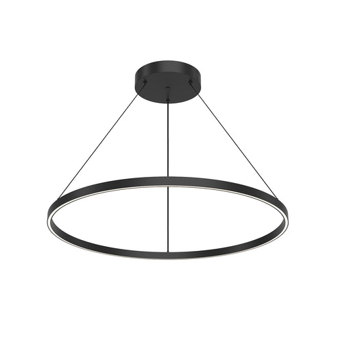 Kuzco Lighting PD87736-BK-UNV-010 Cerchio 36-in Up/Down Pendant Ceiling Light - CCT: 3000K - Finish: Black
