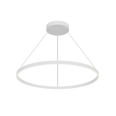 Kuzco Lighting PD87736-WH-UNV-010 Cerchio 36-in Up/Down Pendant Ceiling Light - CCT: 3000K - Finish: White