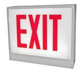 ORBIT CESL-B-1-AC-E-L Chicago Approved Led Exit Sign Black Housing 1F AC Only Exit Left Arrow