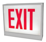 ORBIT CESL-B-1-AC-S-LR Chicago Approved Led Exit Sign Black Housing 1F AC Only Stairs Left/Right Arrow