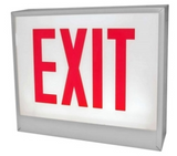 ORBIT CESL-B-1-AC-S-N Chicago Approved Led Exit Sign Black Housing 1F AC Only Stairs No Arrows