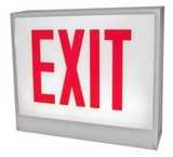 ORBIT CESL-B-1-EB-E-LR Chicago Approved Led Exit Sign Black Housing 1F Battery Back-up Exit Left/Right Arrow