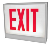 ORBIT CESL-B-2-AC-S-LR Chicago Approved Led Exit Sign Black Housing 2F AC Only Stairs Left/Right Arrow