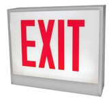 ORBIT CESL-B-2-AC-S-N Chicago Approved Led Exit Sign Black Housing 2F AC Only Stairs No Arrows