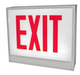 ORBIT CESL-B-2-EB-E-D Chicago Approved Led Exit Sign Black Housing 2F Battery Back-Up Exit Double Arrows