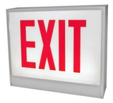 ORBIT CESL-B-2-EB-E-LR Chicago Approved Led Exit Sign Black Housing 2F Battery Back-up Exit Left/Right Arrow