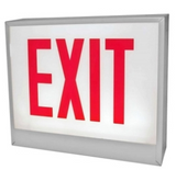 ORBIT CESL-B-2-EB-S-D Chicago Approved Led Exit Sign Black Housing 2F Battery Back-up Stairs Double Arrows