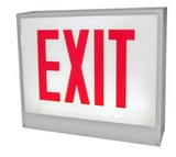 ORBIT CESL-B-2-EB-S-L Chicago Approved Led Exit Sign Black Housing 2F Battery Back-up Stairs Left Arrow