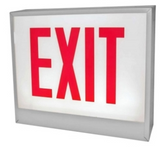 ORBIT CESL-W-1-AC-E-D Chicago Approved Led Exit Sign White Housing 1F AC Only Exit Double Arrows