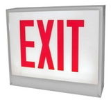 ORBIT CESL-W-1-EB-E-D Chicago Approved Led Exit Sign White Housing 1F Battery Back-Up Exit Double Arrows