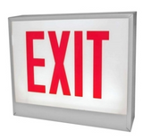 ORBIT CESL-W-1-EB-E-LR Chicago Approved Led Exit Sign White Housing 1F Battery Back-up Exit Left/Right Arrow