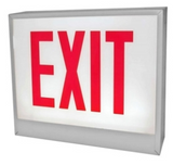 ORBIT CESL-W-1-EB-E-L Chicago Approved Led Exit Sign White Housing 1F Battery Back-up Exit Left Arrow