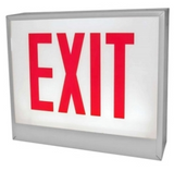 ORBIT CESL-W-1-EB-S-N Chicago Approved Led Exit Sign White Housing 1F Battery Back-up Stairs No Arrows