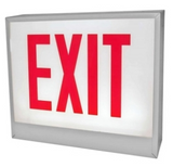 ORBIT CESL-W-2-AC-E-D Chicago Approved Led Exit Sign White Housing 2F AC Only Exit Double Arrows