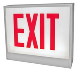 ORBIT CESL-W-2-AC-E-L Chicago Approved Led Exit Sign White Housing 2F AC Only Exit Left Arrow