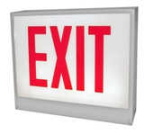 ORBIT CESL-W-2-AC-S-D Chicago Approved Led Exit Sign White Housing 2F AC Only Stairs Double Arrows