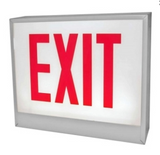 ORBIT CESL-W-2-AC-S-LR Chicago Approved Led Exit Sign White Housing 2F AC Only Stairs Left/Right Arrow